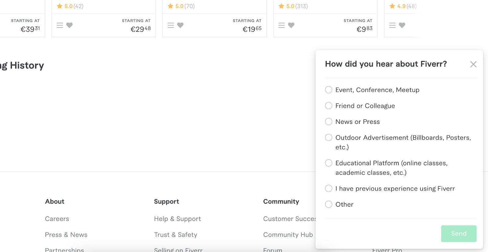 Fiverr feedback form examples how simplicity can enchance help you to gather more feedback.