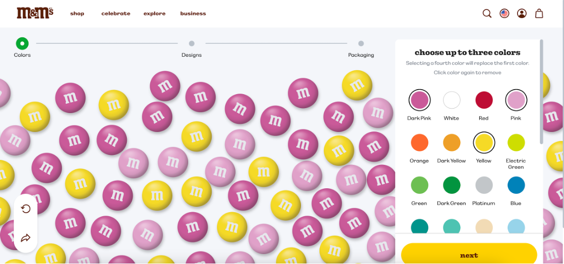 M&M improves their customer experience by using gaming elements